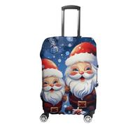 Super Cute Santa Claus Suitcase Covers Luggage Protector - Travel Elastic Baggage Case Protective, Washable Anti-scratch Large Suit Case Cover for Suitcases Fits 19-32 Inch Luggages, white, L, Flower