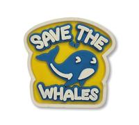 Super Cute Save The Whales Sign - Nature - Sea life - Charms For Crocs/Shoes