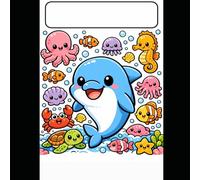 Super Cute Sea Animals Coloring Book for Kids Ages 4-8: Easy and Relaxing Pages