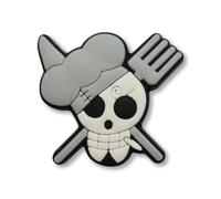 Super Cute Skull Skeleton Cross Bones Chef Cook - Charms For Crocs/Shoes - PVC