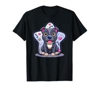Super Cute Staffordshire Bull Terrier in Comic Style T-Shirt