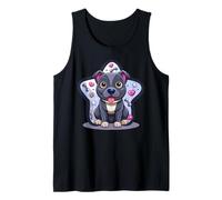 Super Cute Staffordshire Bull Terrier in Comic Style Tank Top