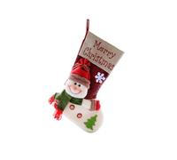 Super Cute Three Socks Creating A Warm Suitable For Hanging By The Fireplace Excellent Family Gathering Come And Floating Pearls for Centerpieces Christmas (B, 45cm)