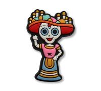 SUPER CUTE Woman Sugar Skull Tattoo Waving - Charms For Crocs/Shoes - 3D