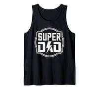 Super Dad Bold Logo Design Father’s Day Superhero Dad Tank Top
