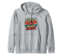 Super Dad Mode Always On - Funny Father’s Daddys Zip Hoodie