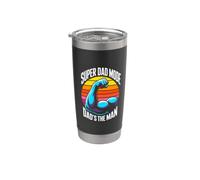 Super Dad Mode Dads The Man Father Strength Stainless Steel Insulated Tumbler