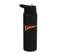 Super dad Superdad Funny Superhero Dad Stainless Steel Insulated Water Bottle