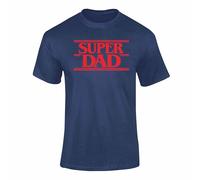 Super Dad T Shirt Bold Graphic Father Gift Mens Funny Dad Tee Fathers Day Outfit Navy M Style 1