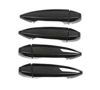 SUPER DAFI Exterior Door Handle Cover for 1 2 for Series X1 X2 X5 X6 Auto ABS Chrome Car Outer Door Handle Cover Bowl Protection Covers Sticker Trim Accessories Outer Door Handle(A-Carbon Fiber)