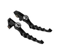 SUPER DAFI Handlebar Brake Lever for V-Star Drag Star 1996-2016 for XVS 400/650 for XVS 1100 1999-2009 Motorcycle Black Chrome Skull Brake Clutch Lever 1Pair Motorbike Hand Levers(1)