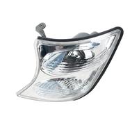 SUPER DAFI Headlamp Assembly For Patrol Y61 2001 2002 2003 2004 Front Bumper Corner Lamp Side Marker Turn Signal Light Without Bulb Headlight Unit(White left)