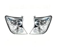 SUPER DAFI Headlamp Assembly Front Bumper Side Corner Lamp Turn Signal Marker Light Auto Headlight Parts For Patrol Y61 2001 2002 2003 2004 Headlight Unit(White-1Pair)