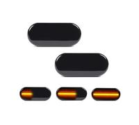 SUPER DAFI Indicator Light 2pieces For Bora For Golf 3 4 For Passat 3BG For Polo SB6 For SEAT Ibiza For Leon For Skoda Led Dynamic Side Marker Turn Signal Light Car Turn Signal(Smoked Lens Dynamic)