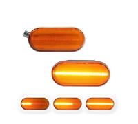 SUPER DAFI Indicator Light 2pieces For Bora For Golf 3 4 For Passat 3BG For Polo SB6 For SEAT Ibiza For Leon For Skoda Led Dynamic Side Marker Turn Signal Light Car Turn Signal(Yellow Lens Dynamic)