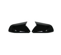 SUPER DAFI Rearview Mirror Cover Cap For Mustang 2015-2020 For US Car Rearview Side Mirror Cover Wing Cap Exterior Door Case Trim Sticker(No turn light Black)