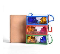 Super Delux Paper Bag Appearing Flower from Empty Box Magic Tricks Stage Illusion Props Magic Gimmicks (Large)