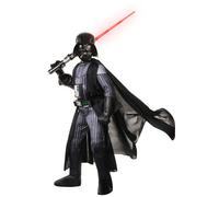 Super Deluxe Darth Vader Boys Fancy Dress Star Wars Villain Kids Childs Costume