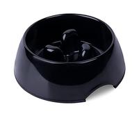 SUPER DESIGN Gobble-Stop Slow Feeder Dog Bowl Slow Eating Anti-Gulp BPA Free Melamine Bowl Fun Interactive Pet Bowl for Dogs Cats Puppies