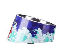 Super Design Mess Free 15° Slanted Bowl for Dogs and Cats, Tilted Angle Bulldog Bowl Pet Feeder, Non-Skid & Non-Spill, Easier to Reach Food