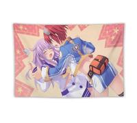 Super Dimensional Gem Neptune Falcom Nepgear Interlock Fabric Poster Home Decor Fashionable Room Fabric Wall Hanging Unique Gift Multifunction 150x100cm