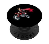Super Dog Motorcycle Rider PopSockets Adhesive PopGrip