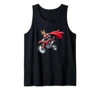 Super Dog Motorcycle Rider Tank Top