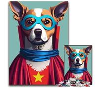 Super DogJigsaw Puzzles 1000 Pieces for Adults Wooden Jigsaw Puzzles for Adults Challenging Brain Teaser for Teenagers Family Game Night Fun 1000 PCS(75x50cm)