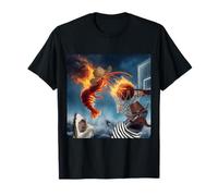 Super Dope Shrimp Dunking on Sharks T-Shirt