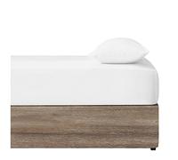 Fitted Sheet King Size (25cm) Deep Pocket - Microfiber Bed Sheets White - Breathable, Fade & Wrinkle Resistant - Elasticated Corners - Easycare Mattress & Bottom Sheet (152x203cm)
