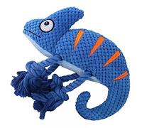 Super Durable Pet Toy Plush Chew Toy Durable anti tear Material Catch Fetch Hide & Seek Pet Dog Puppy Toy Soft Tough Chewing Toy for Dogs Pets (Chameleon)