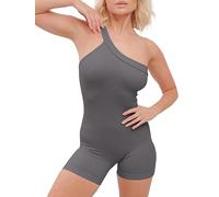 Super Eagle® Shapewear Bodysuit for Women Single Shoulder Seamless Tummy Control Full Body Shaper Butt Lifter Unitard Shaping Bodysuits Yoga Gym Outfit