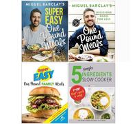 Super Easy One Pound Meals, One Pound Meals, Super Easy One Pound Family Meals, 5 Simple Ingredients Slow Cooker 4 Books Collection Set