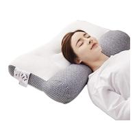 Super Ergonomic Pillow, Ergonomic Pillows for Sleeping, Provides Good Support for The Neck, Relieves Neck and Shoulder Pain Suitable for Side, Back and Stomach Sleepers (Grey)
