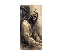 SUPER FABRIQUE Transparent Case for Samsung Galaxy, Printed in France, Jesus Christ - Galaxy A52s 5G