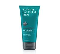 Super Facialist for Men Invigorating Face Scrub with Vitamin B 3 - Gentle Exfoliator & Blackhead Remover to Unclog Pores with Shea Butter & Almond Oil, Vegan Friendly, 150 ml