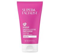 Super Facialist Rosehip Hydrate, Brighten & Refine Face Scrub - Delicate Cleanser & Exfoliator with Shea Butter & Cucumber Oil for Sensitive Skin, Gentle Face Care, Vegan Friendly, 150ml