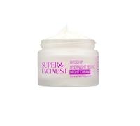 Super Facialist Rosehip Overnight Resync Night Cream - SleepSmart Complex, Moisturiser to Replenish & Rejuvenate Skin with Rosehip Oil, Shea Butter, Gentle Face Care, Vegan Friendly, 50ml