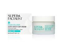 Super Facialist Vegan Collagen Super Smooth Day Cream - Super Smooth Day Cream, Firming, Smoothing & Plumping, Copper, antioxidant-rich Hibiscus, Peptide, Gentle Face Care, Vegan Friendly, 50ml