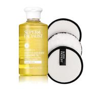 Super Facialist Vitamin C Cleansing Oil (200ml) with Reusable Cleansing Pads (3-Pack) Bundle | Double-Sided Face Wash & Eco-Friendly Makeup Remover Set for Radiant, Soft Skin