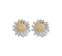 super fairy fresh transparent daisy flower earrings for women temperament net red cute