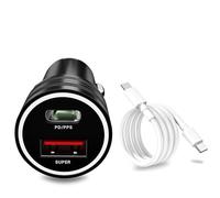 Super Fast car Charger 25W with USB C cable 1m for Samsung S25 S24 S23 Z Fold Flip 7 FE Ultra A56 A36 Tab S10 S9 FE+ A9 PD/PPS 40W USB-C & USB-A cigarette lighter Plug for iPhone car adapter 12V 24V