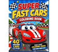 Super Fast Cars Coloring Book