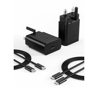 Super Fast Charger USB C, 2 Pack 45W Fast Charger Plug for Samsung Fast Charger and Cable for Samsung Galaxy S25 Ultra/S25+/S25/S24 Ultra/S24/S24+/S23 Ultra/S23/S22 Ultra/S22/S21 Ultra/S20/Note 20