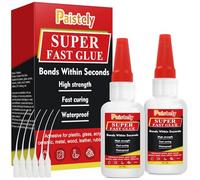 Super Fast Glue All Purpose, 2 Pack Waterproof and Heat-Resistant Strong Adhesives, Strong Adhesives for Everything, Superglue for Plastic, Glass, Vinyl, Acrylic, PVC, Metal, etc. (Super Fast Glue)