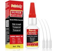 Super Fast Glue All Purpose, Strong Adhesive for Everything, Waterproof and Heat-Resistant, Superglue for Plastic, Glass, Vinyl, Acrylic, PVC, Metal, etc (Fast glue, 1 pack)