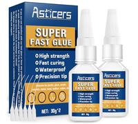 Super Fast Glue All Purpose, Waterproof and Heat-Resistant Strong Glue, Strong Adhesives for Everything, Superglue for Plastic, Glass, Vinyl, Acrylic, PVC, Metal, etc.
