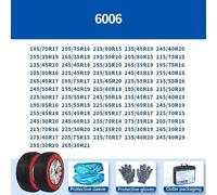 Super Fiber Nylon Snow Socks for Car Tires - 2-Piece Anti-Skid Tire Chains, Low-Clearance Compatible, For Easy-Install Winter Traction Aid for Ice & Snow(6006)