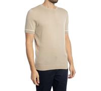Super Fine Yarn T-Shirt Beige L