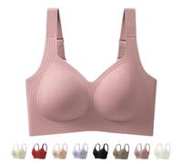 Super Firming Jelly Bra, 2025 New Comfortable Wireless Full Coverage Jelly Smoothing Supportive Wireless Push Up Bras 2.0 (Purple,4XL)